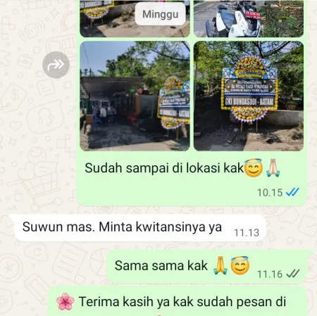 Pengiriman Papan Bunga Duka Ronggojati Batuwarno