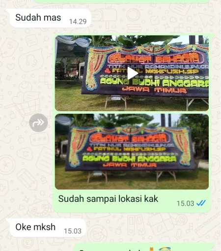 Pengiriman Papan Bunga Ronggojati Batuwarno